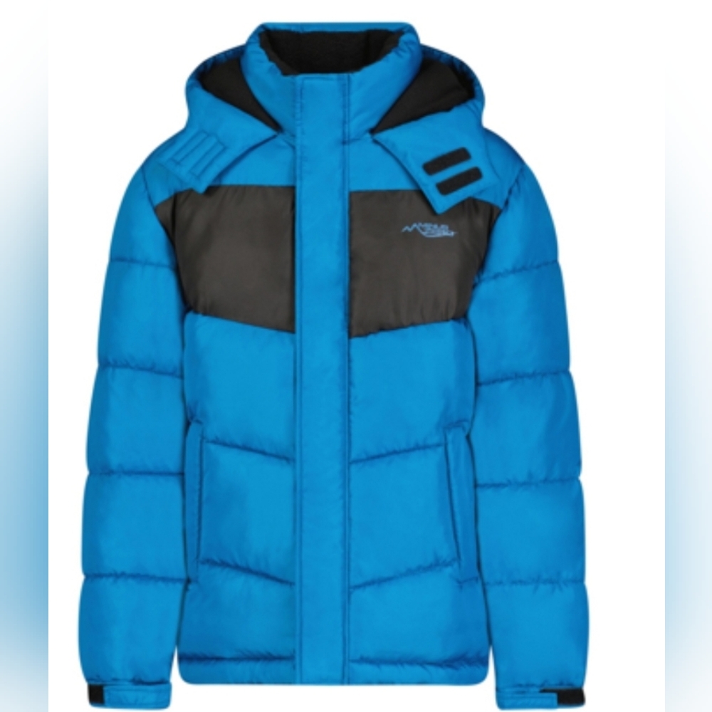 Minus Zero Teal Black 18-20 XL Puffer Jacket NWT